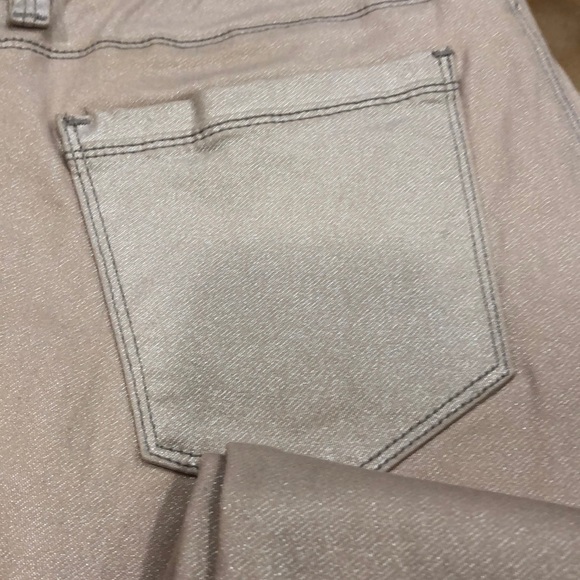 White House Black Market Shimmer Blush Skinny Pant - Picture 2 of 4